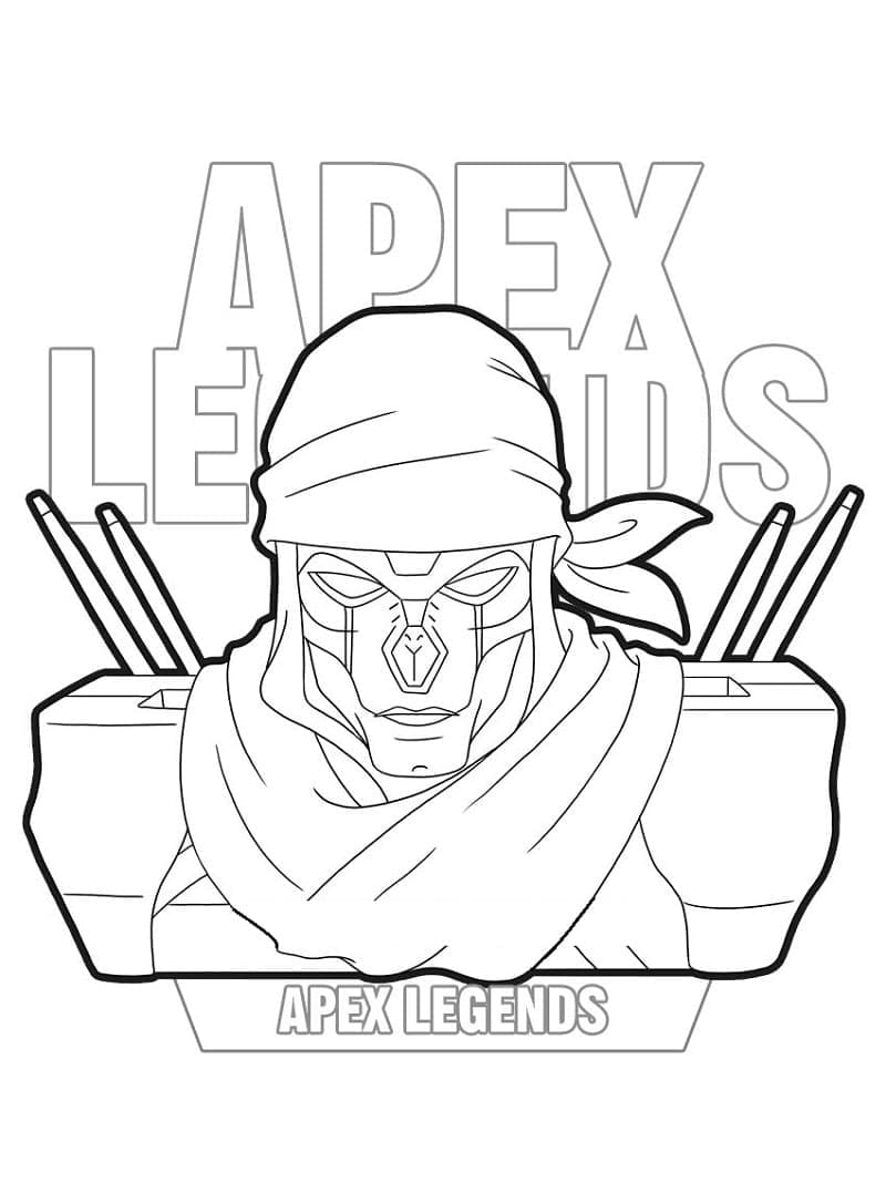Illustration au trait Apex Legends #184351 de la collection Jeux Vidéos à colorier gratuitement