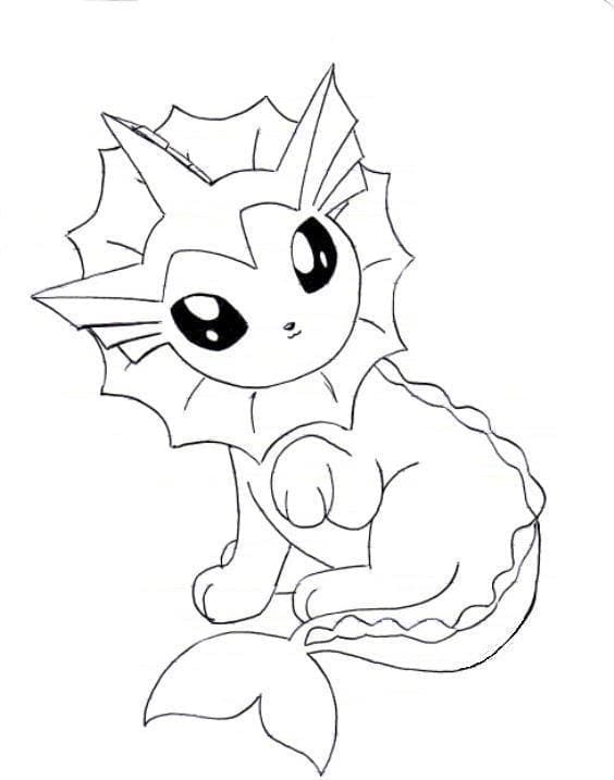 Coloriage gratuit Aquali (Vaporeon) #184360 de la collection Jeux Vidéos à imprimer Coloriage gratuit Aquali (Vaporeon) #184360 de la collection Jeux Vidéos à imprimer