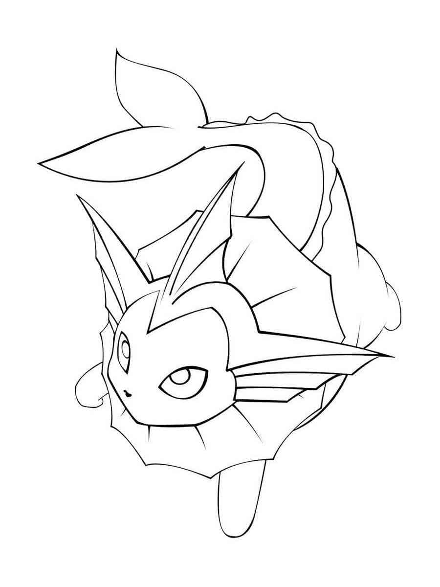 Coloriage gratuit Aquali (Vaporeon) #184362 de la collection Jeux Vidéos à imprimer Coloriage gratuit Aquali (Vaporeon) #184362 de la collection Jeux Vidéos à imprimer