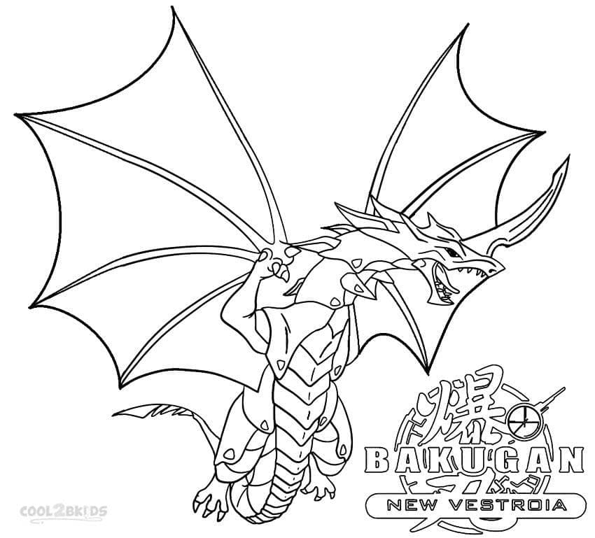 Page de coloriage Bakugan #183614, collection Jeux Vidéos, à imprimer et colorier