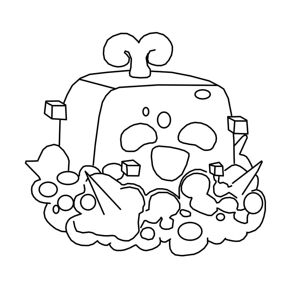 Coloriage Blox Fruits #209705 à imprimer gratuitement, extrait de la collection Jeux Vidéos