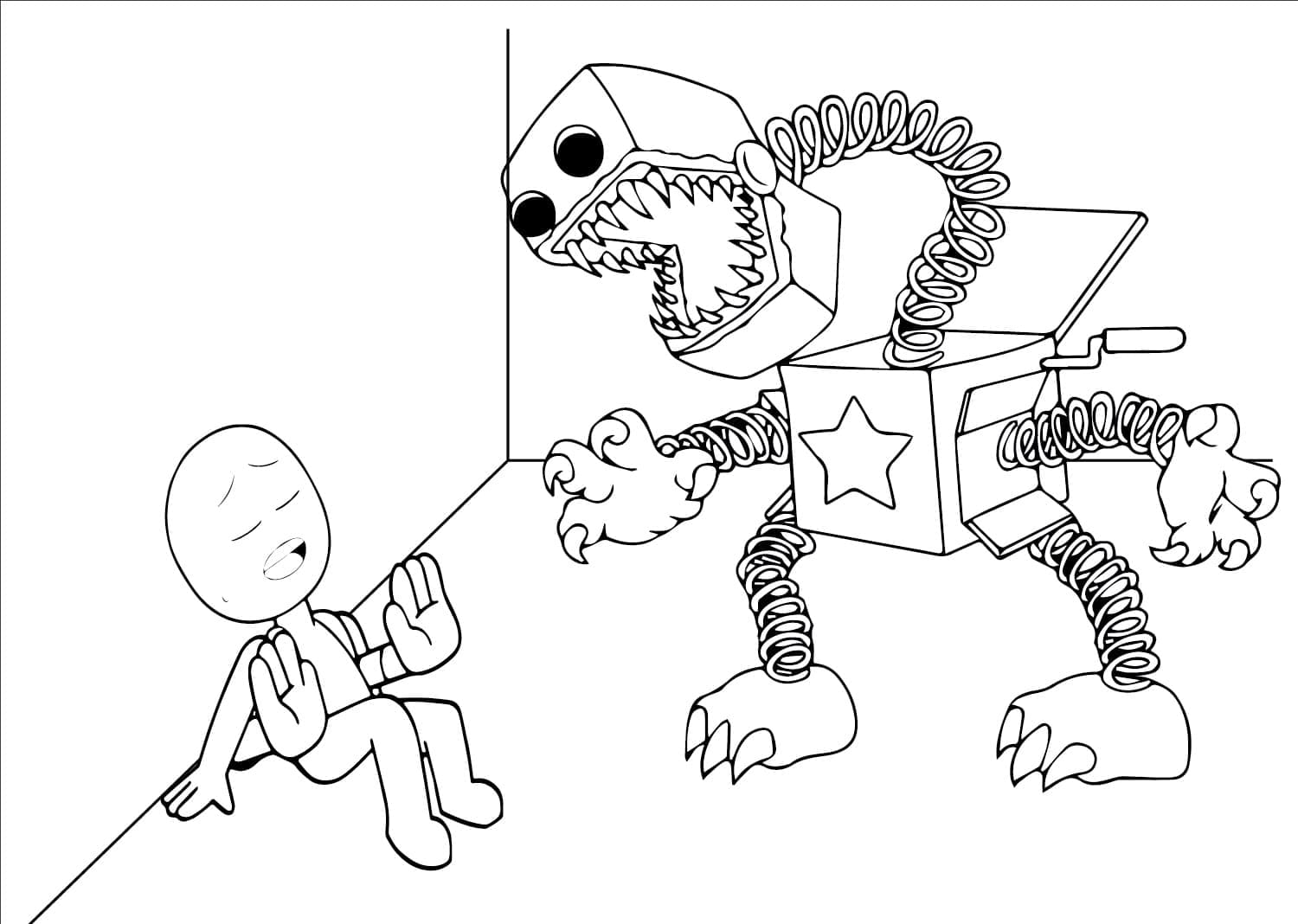 Coloriage Boxy Boo #211899 à imprimer gratuitement, extrait de la collection Jeux Vidéos