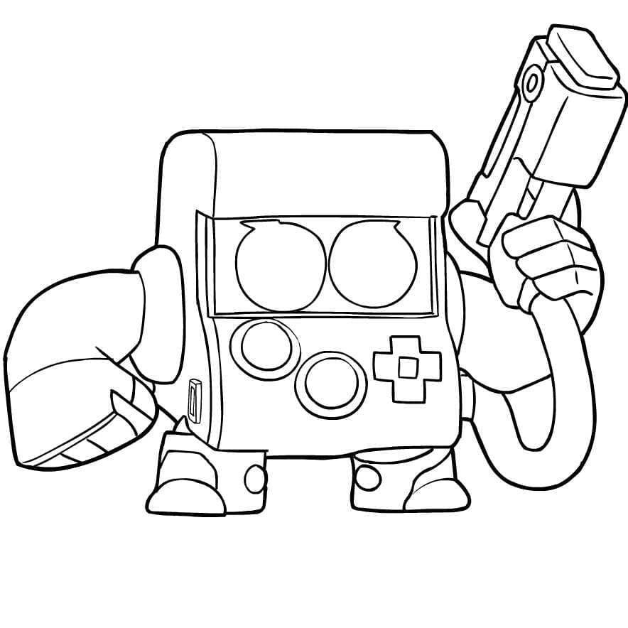 Coloriage gratuit Brawl Stars #214738 de la collection Jeux Vidéos à imprimer