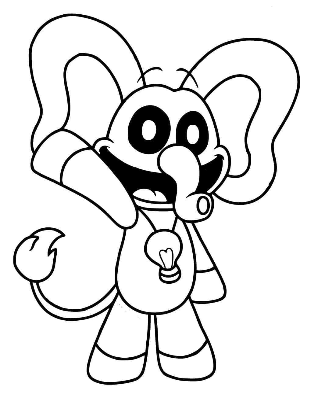 Coloriage gratuit Bubba Bubbaphant #215533 de la collection Jeux Vidéos à imprimer