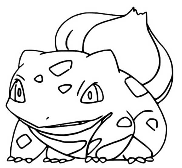 Coloriage gratuit Bulbizarre #181441 de la collection Jeux Vidéos à imprimer