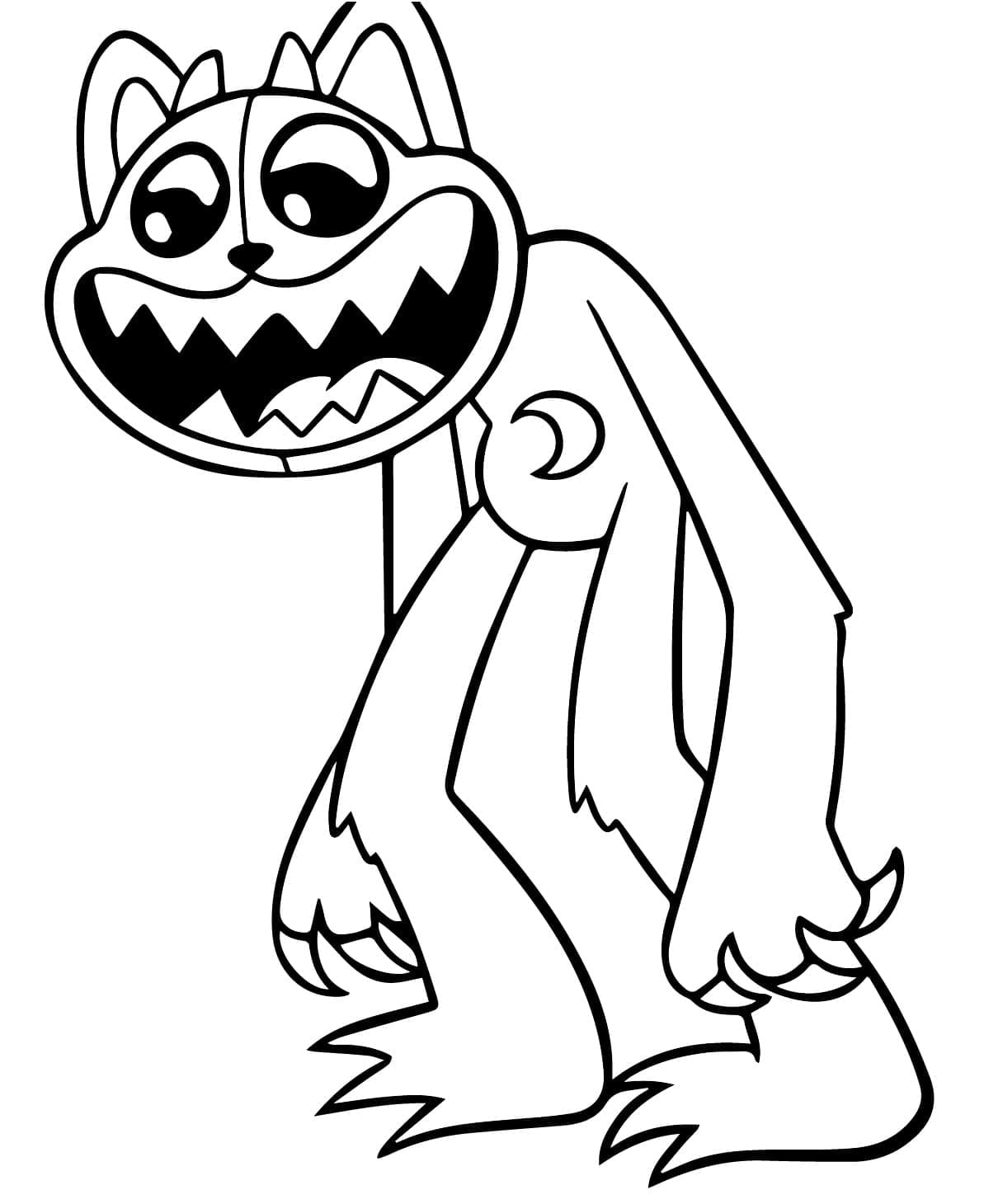 Coloriage à imprimer Catnap #215322 de la série Jeux Vidéos, gratuit pour enfants et adultes
