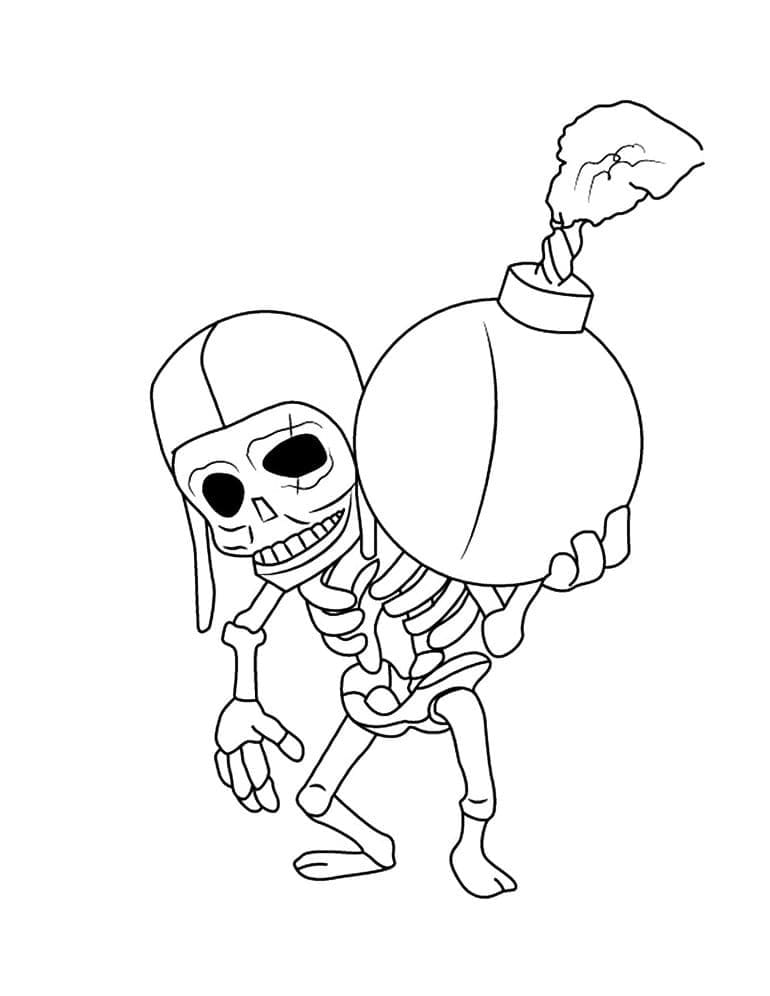 Dessin à colorier Clash Royale #200926 issu de la collection Jeux Vidéos, prêt à imprimer