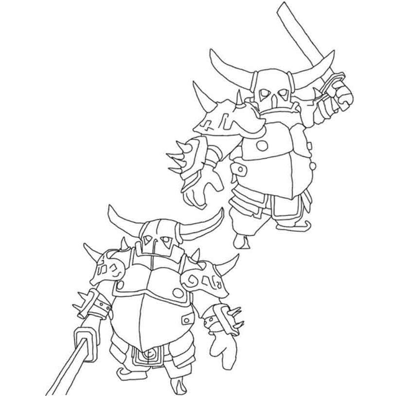Coloriage Clash Royale #200947 à imprimer gratuitement, extrait de la collection Jeux Vidéos