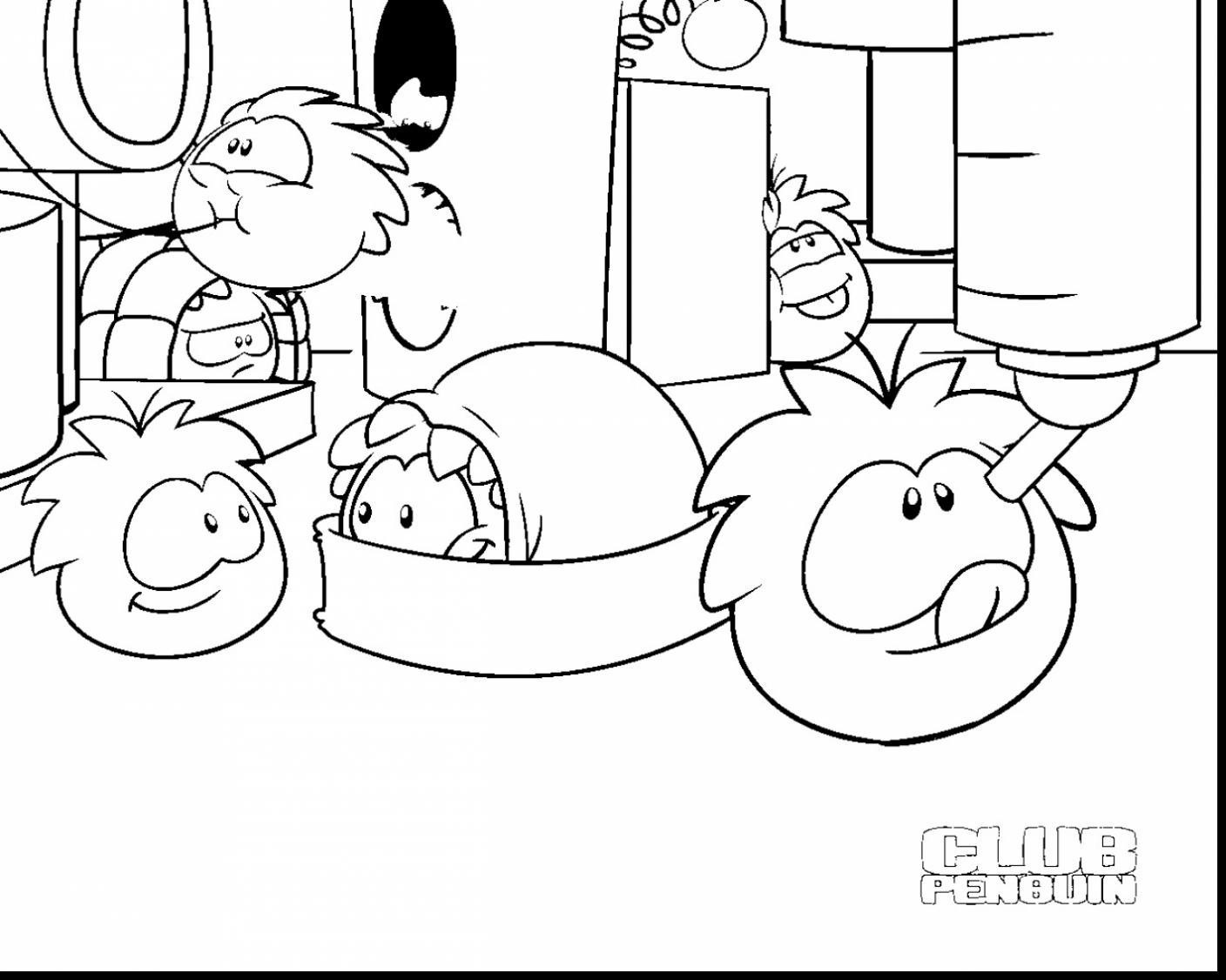 Dessin à colorier: Club Penguin (Jeux Vidéos) #170297 - Coloriages à Imprimer Gratuits