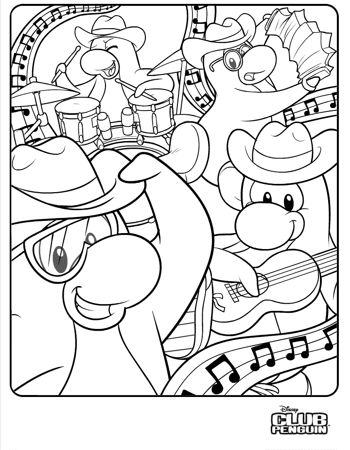 Dessin à colorier: Club Penguin (Jeux Vidéos) #170298 - Coloriages à Imprimer Gratuits