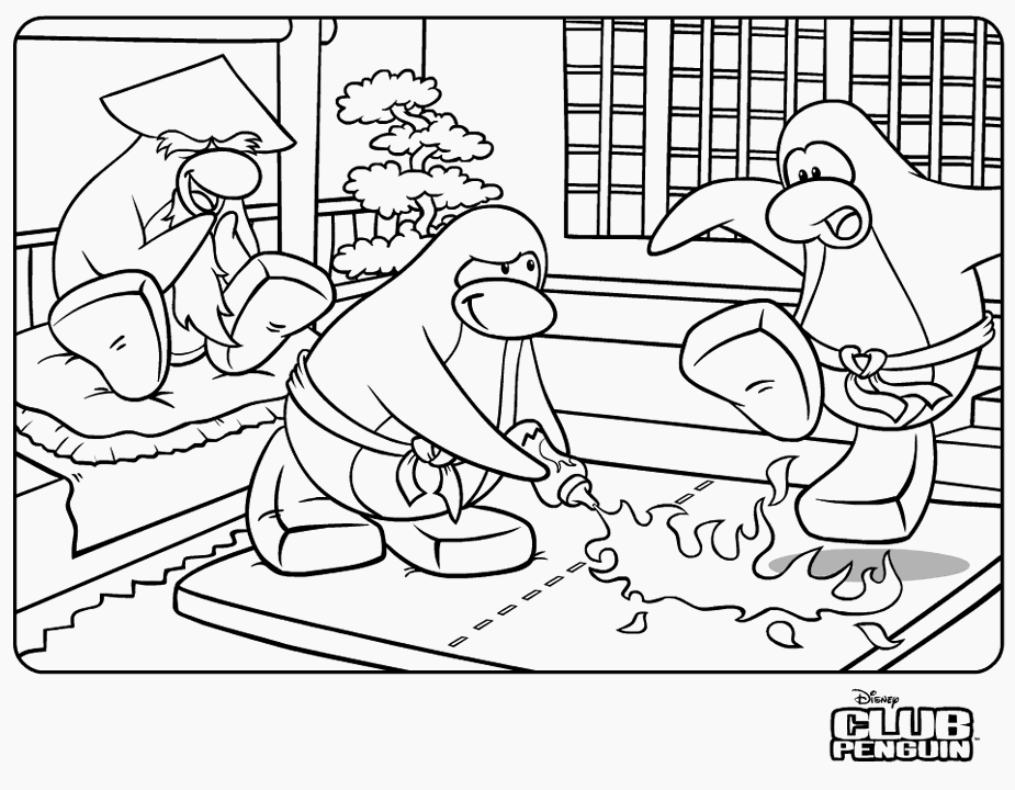 Dessin à colorier: Club Penguin (Jeux Vidéos) #170308 - Coloriages à Imprimer Gratuits