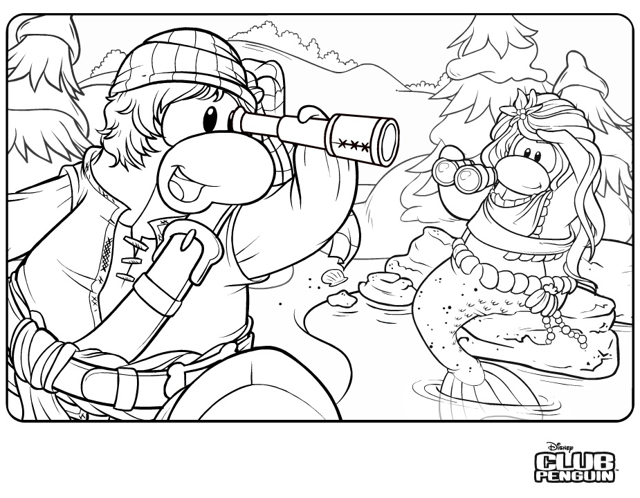 Dessin à colorier: Club Penguin (Jeux Vidéos) #170309 - Coloriages à Imprimer Gratuits