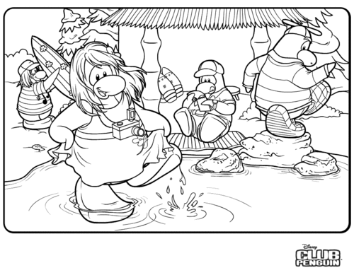 Dessin à colorier: Club Penguin (Jeux Vidéos) #170312 - Coloriages à Imprimer Gratuits