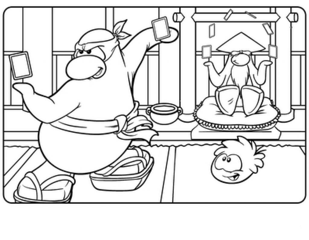 Dessin à colorier: Club Penguin (Jeux Vidéos) #170318 - Coloriages à Imprimer Gratuits