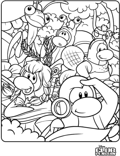 Dessin à colorier: Club Penguin (Jeux Vidéos) #170321 - Coloriages à Imprimer Gratuits