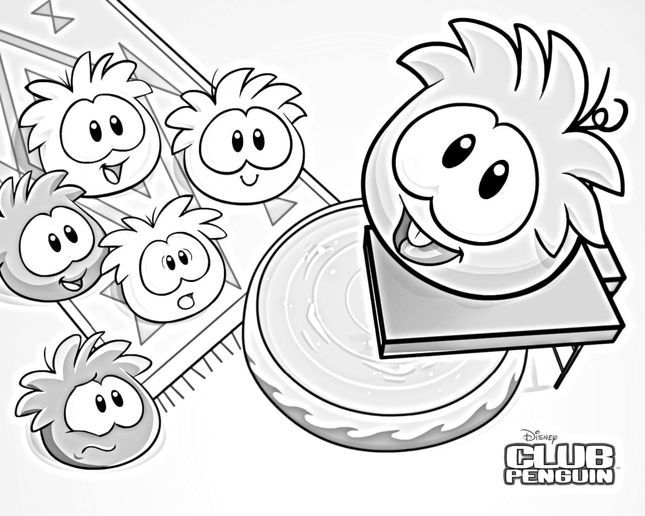 Coloriage Club Penguin #204957 à imprimer gratuitement, extrait de la collection Jeux Vidéos