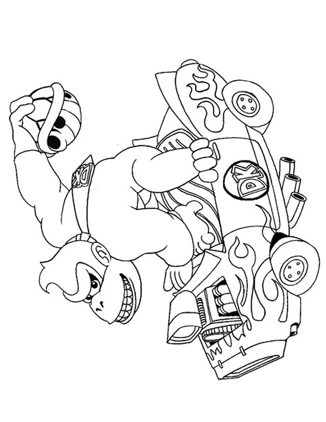 Dessin à colorier: Donkey Kong (Jeux Vidéos) #112162 - Coloriages à Imprimer Gratuits