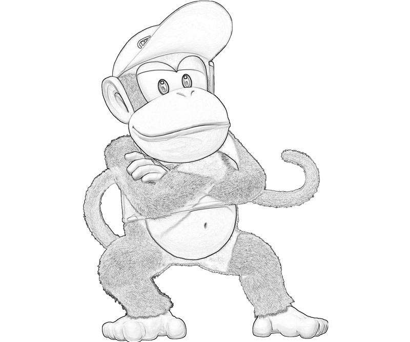 Dessin à colorier: Donkey Kong (Jeux Vidéos) #112206 - Coloriages à Imprimer Gratuits