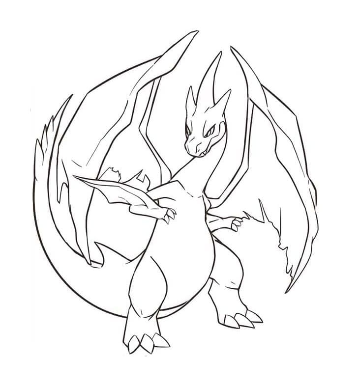 Joli coloriage Dracaufeu #179563 de la collection Jeux Vidéos, prêt à imprimer pour petits et grands Joli coloriage Dracaufeu #179563 de la collection Jeux Vidéos, prêt à imprimer pour petits et grands