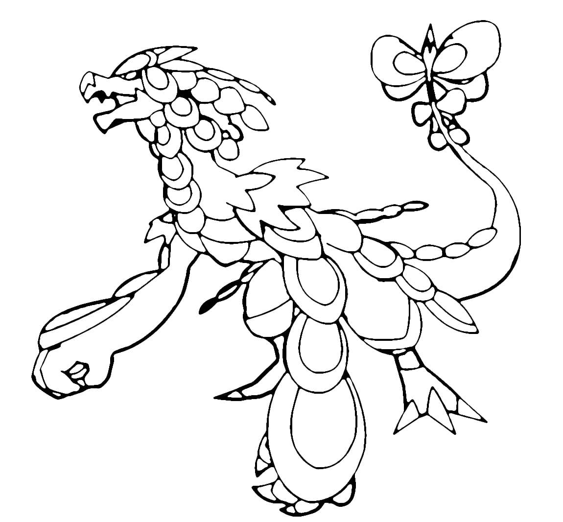 Coloriage gratuit Ékaïser Pokemon #186943 de la collection Jeux Vidéos à imprimer