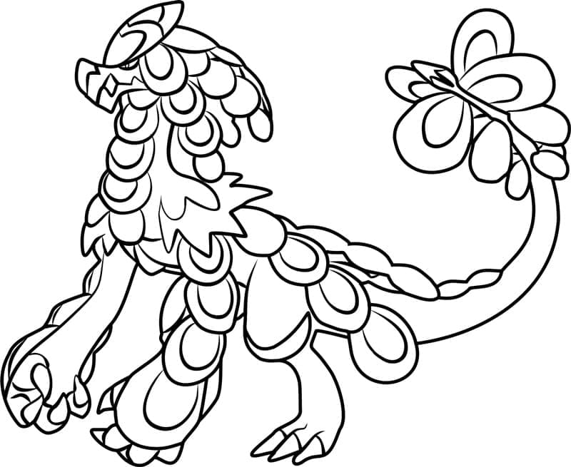 Coloriage gratuit Ékaïser Pokemon #186947 de la collection Jeux Vidéos à imprimer