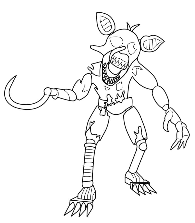 Coloriage gratuit Five Nights at Freddy’s (FNAF) #199584 de la collection Jeux Vidéos à imprimer