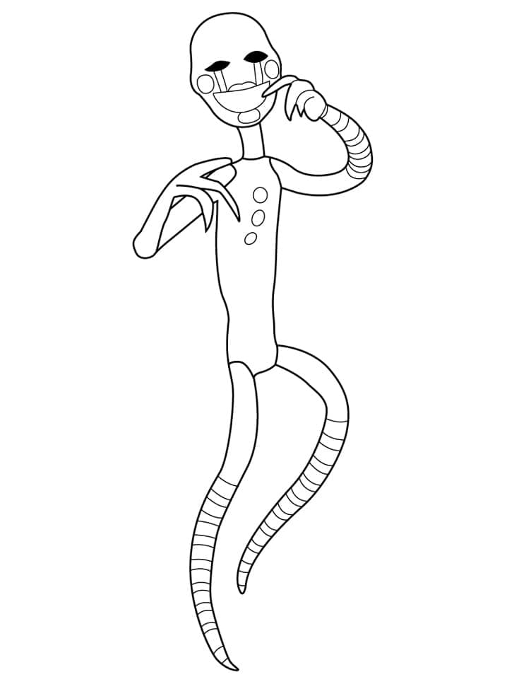 Illustration au trait Five Nights at Freddy’s (FNAF) #199588 de la collection Jeux Vidéos à colorier gratuitement