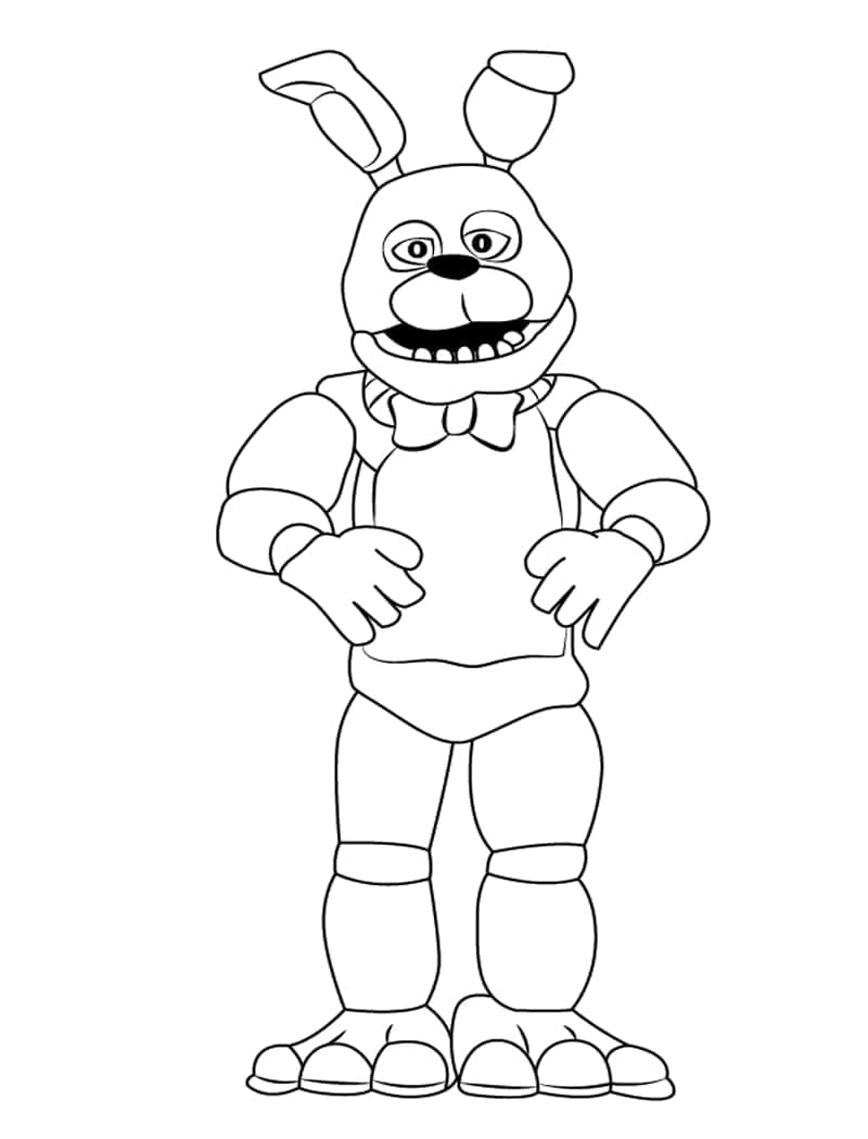 Coloriage gratuit Five Nights at Freddy’s (FNAF) #199602 de la collection Jeux Vidéos à imprimer