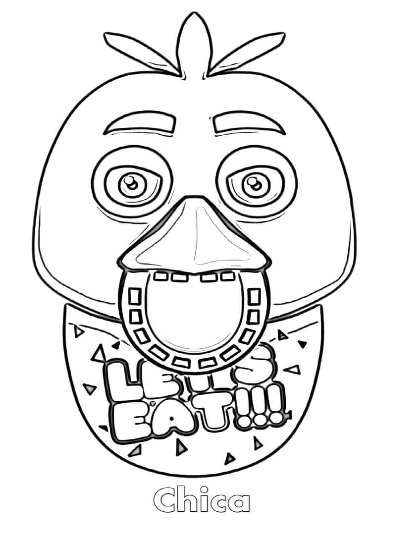 Coloriage imprimable Five Nights at Freddy’s (FNAF) #199611 de la collection Jeux Vidéos à colorier aux crayons