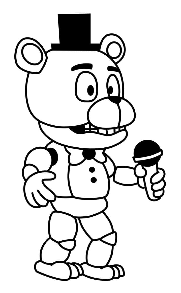 Joli coloriage Five Nights at Freddy’s (FNAF) #199623 de la collection Jeux Vidéos, prêt à imprimer pour petits et grands