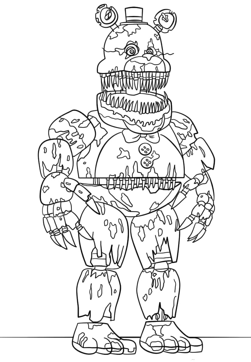 Joli coloriage Five Nights at Freddy’s (FNAF) #199643 de la collection Jeux Vidéos, prêt à imprimer pour petits et grands Joli coloriage Five Nights at Freddy’s (FNAF) #199643 de la collection Jeux Vidéos, prêt à imprimer pour petits et grands