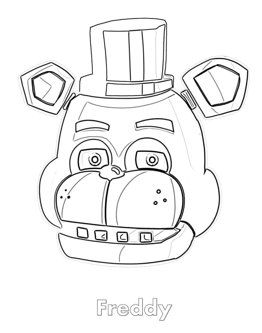 Coloriage gratuit pour enfants et adultes Five Nights at Freddy’s (FNAF) #199649, collection Jeux Vidéos