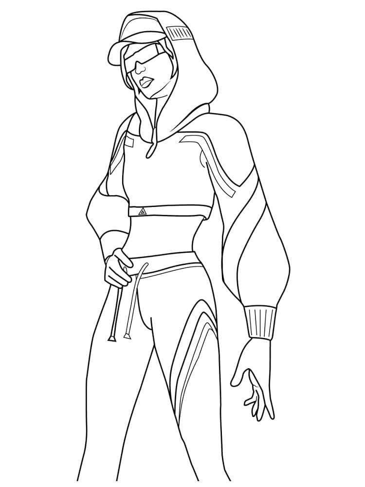 Coloriage gratuit Fortnite #173596 de la collection Jeux Vidéos à imprimer