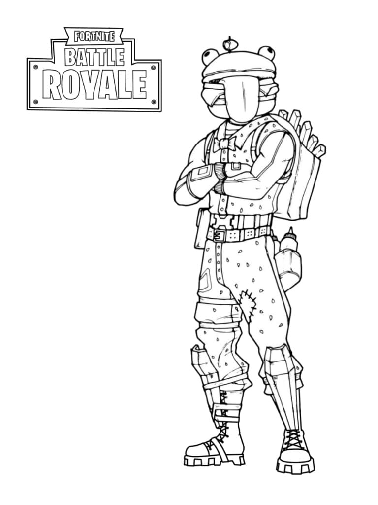 Coloriage gratuit Fortnite #173609 de la collection Jeux Vidéos à imprimer