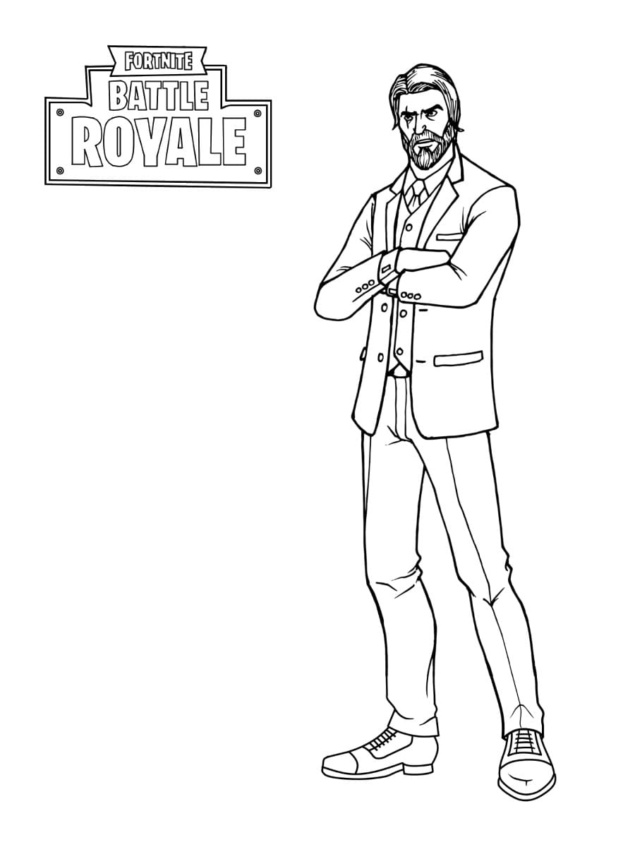 Coloriage gratuit Fortnite #173636 de la collection Jeux Vidéos à imprimer