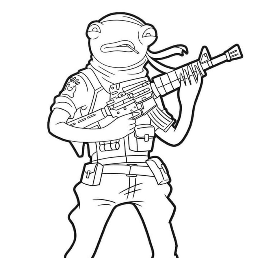 Coloriage gratuit Fortnite #173638 de la collection Jeux Vidéos à imprimer