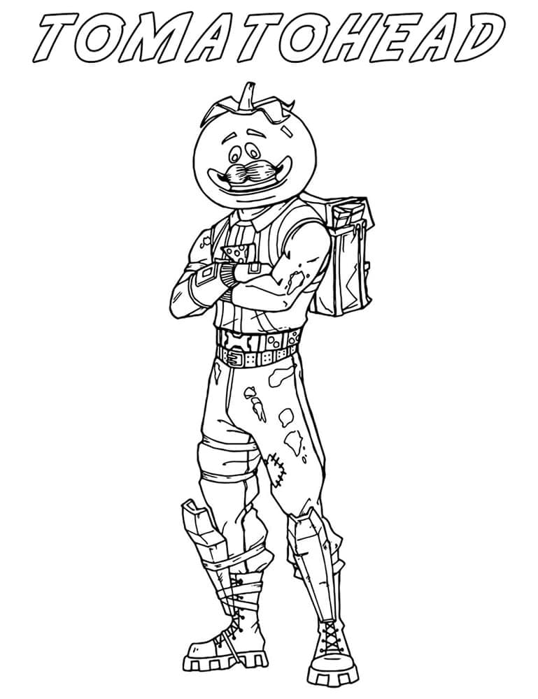 Coloriage gratuit Fortnite #173644 de la collection Jeux Vidéos à imprimer