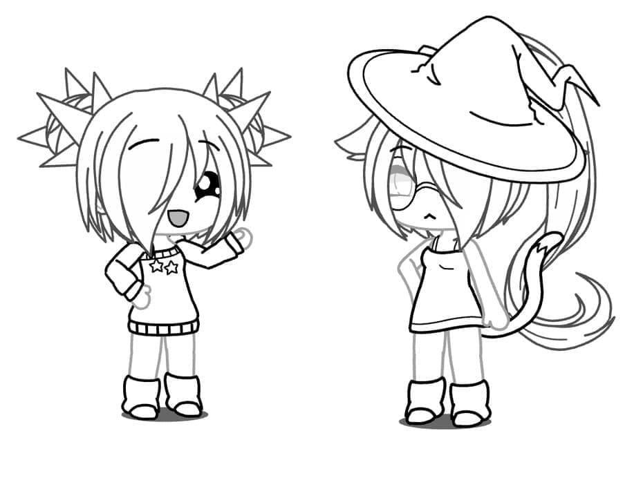 Illustration au trait Gacha Life #174517 de la collection Jeux Vidéos à colorier gratuitement Illustration au trait Gacha Life #174517 de la collection Jeux Vidéos à colorier gratuitement