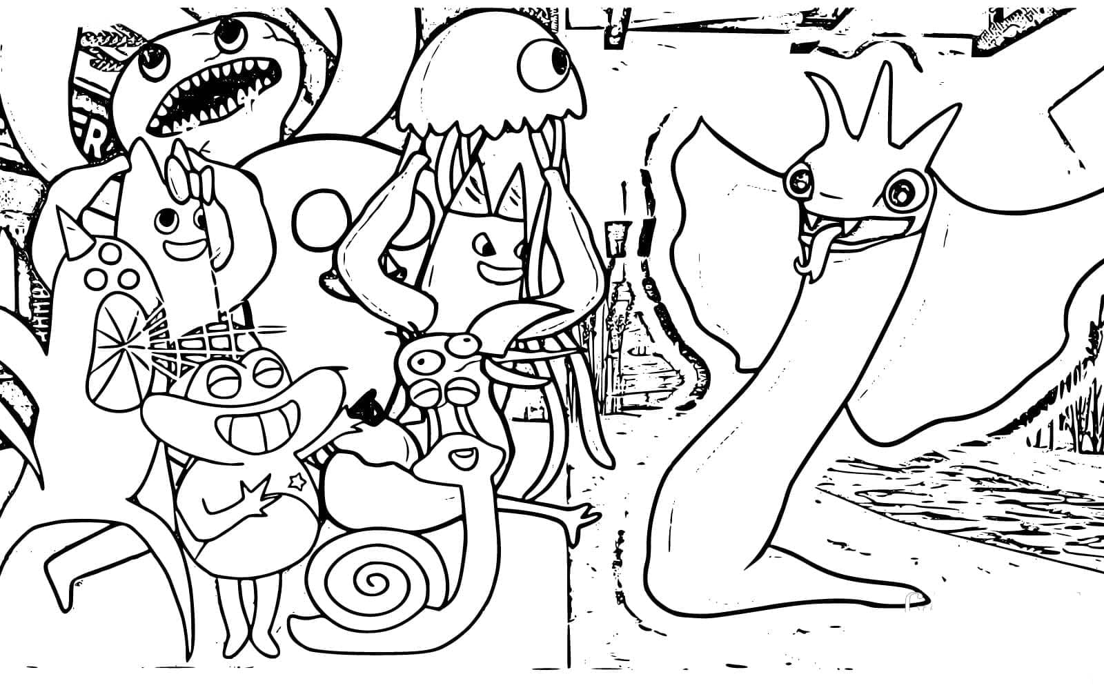 Coloriage gratuit Garten of Banban (Jardin de Banban) #189191 de la collection Jeux Vidéos à imprimer