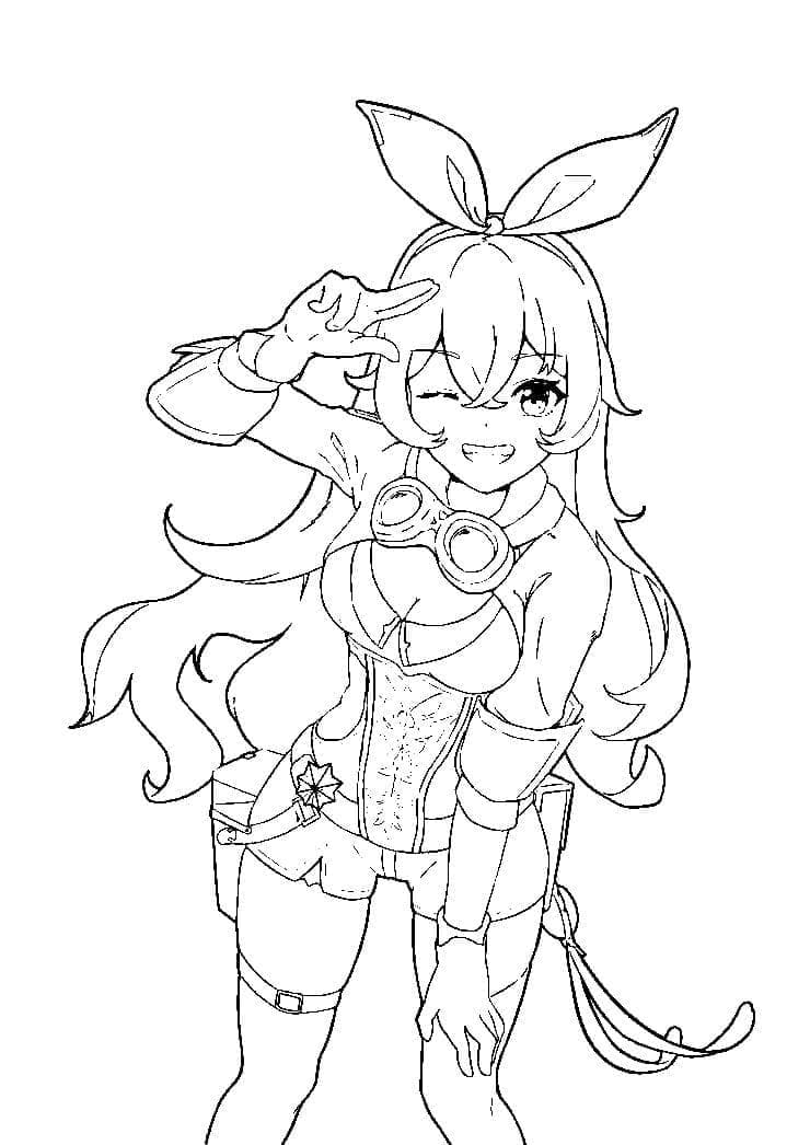 Dessin à colorier: Genshin Impact (Jeux Vidéos) #211653 - Coloriages à Imprimer Gratuits