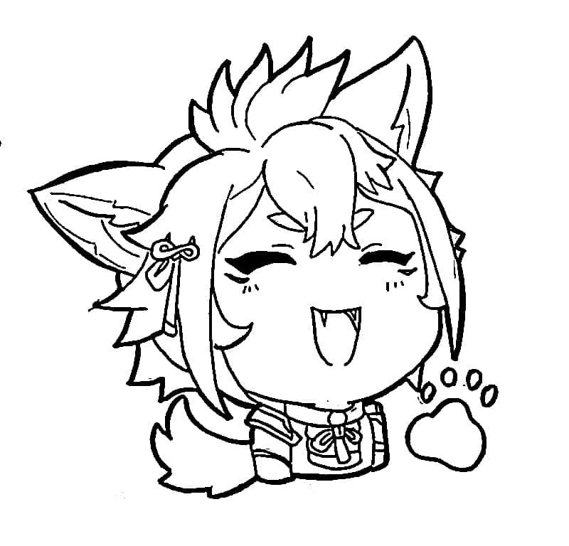 Dessin à colorier: Genshin Impact (Jeux Vidéos) #211676 - Coloriages à Imprimer Gratuits