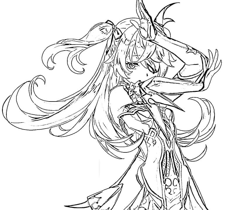 Dessin à colorier: Genshin Impact (Jeux Vidéos) #211699 - Coloriages à Imprimer Gratuits