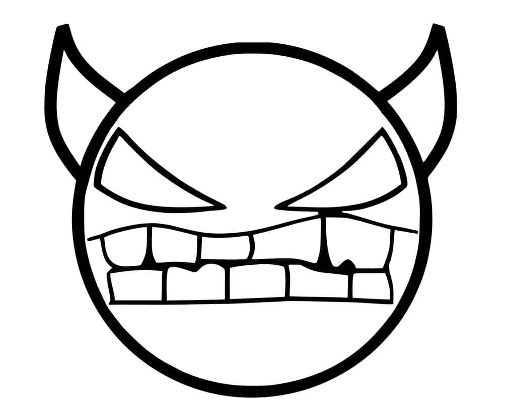 Coloriage gratuit Geometry Dash #221082 de la collection Jeux Vidéos à imprimer