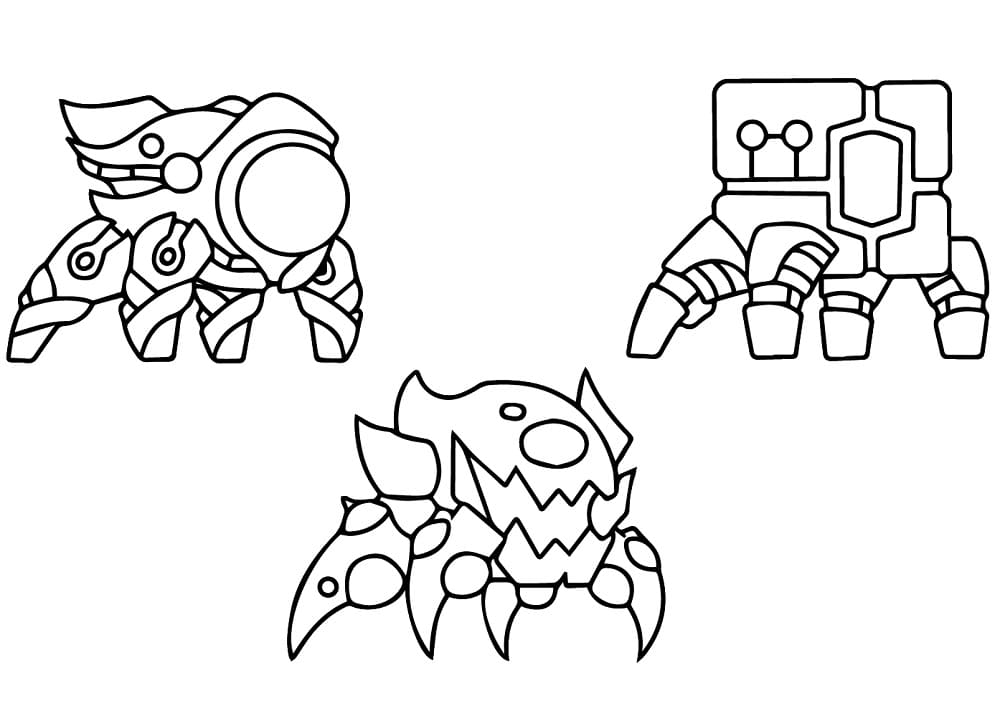 Coloriage imprimable Geometry Dash #221102 de la collection Jeux Vidéos à colorier aux crayons