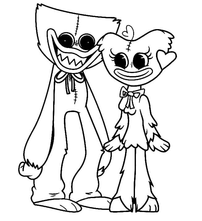 Coloriage gratuit pour enfants et adultes Huggy Wuggy #206859, collection Jeux Vidéos