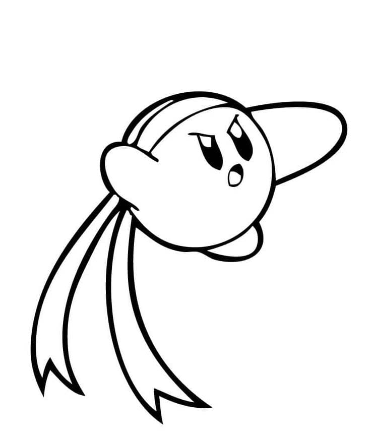 Coloriage Kirby #172639 à imprimer gratuitement, extrait de la collection Jeux Vidéos