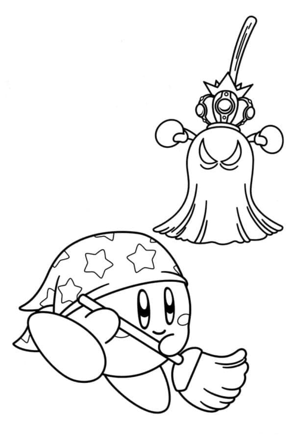 Illustration au trait Kirby #177653 de la collection Jeux Vidéos à colorier gratuitement