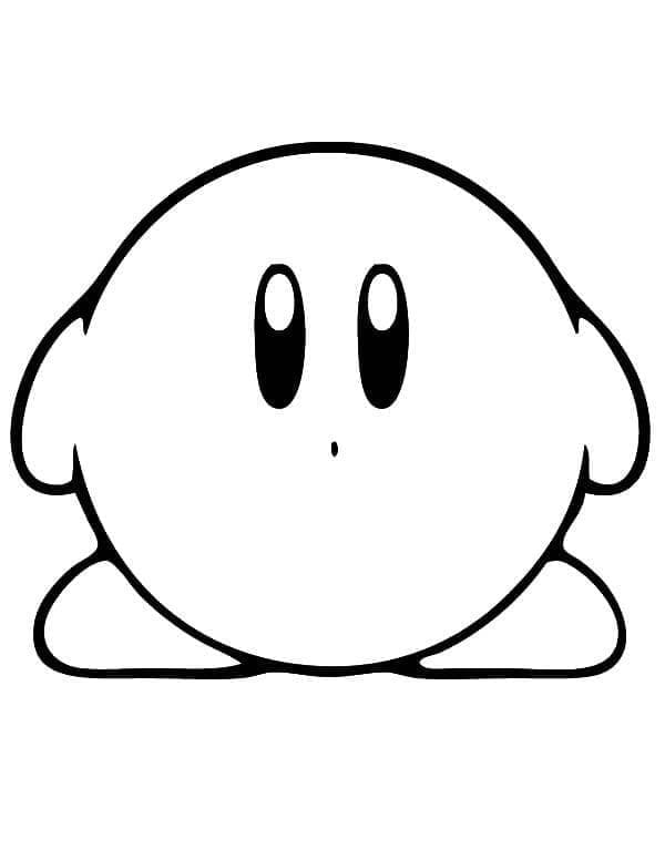 Coloriage gratuit Kirby #177656 de la collection Jeux Vidéos à imprimer