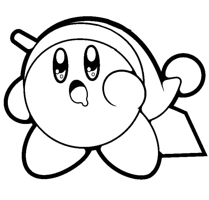Page de coloriage Kirby #177669, collection Jeux Vidéos, à imprimer et colorier