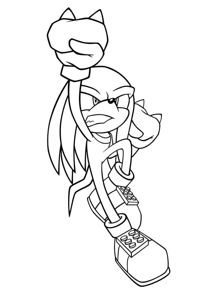 Joli coloriage Knuckles #212925 de la collection Jeux Vidéos, prêt à imprimer pour petits et grands Joli coloriage Knuckles #212925 de la collection Jeux Vidéos, prêt à imprimer pour petits et grands